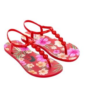 IPANEMA Red Sandals with beaded detail, 39 (EUR)